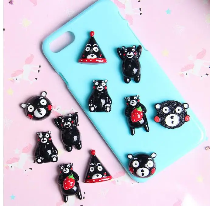 100 шт. мини кошачий Медведь Diy аксессуары из смолы Модель Статуэтка мини-игрушки для моделирования