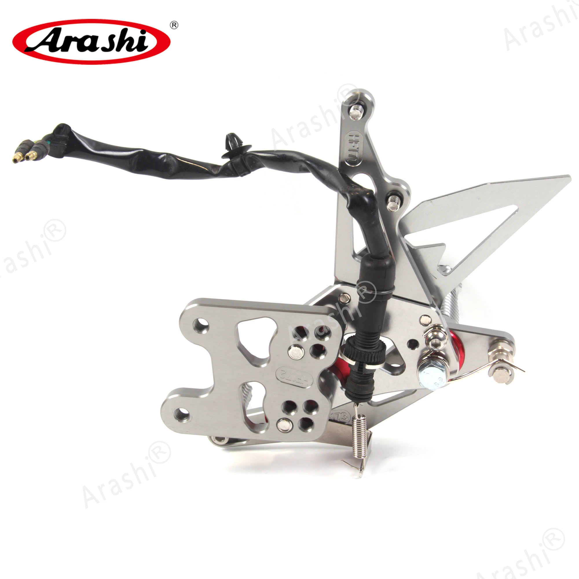 Араши GSXR 1000 Rider Rearset Регулируемые подножки для SUZUKI GSXR1000 GSX-R 1000 2007 2008 мотоцикла с ЧПУ Алюминий