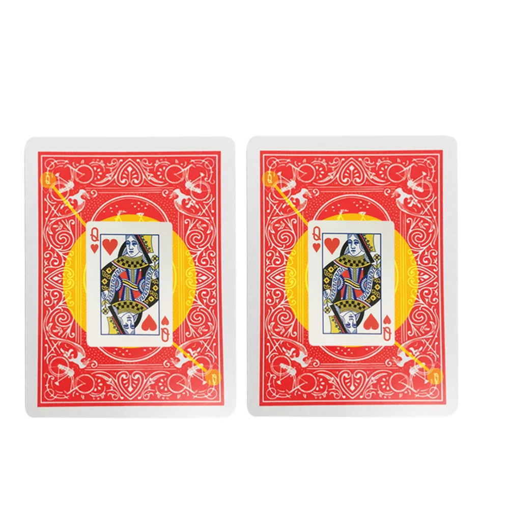 2 Pcs Perspective Card Magic Prop Funny Tricks Secret Mark Playing Cards Tools Stage Performace Accessory (Red) | Игрушки и хобби