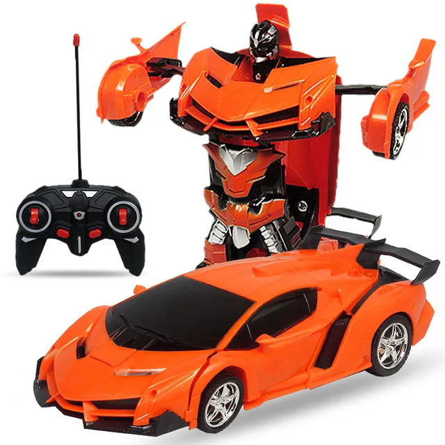 2 in 1 Electric RC Car Transformation Robots Children Boys Toys Outdoor Remote Control Sports Deformation Car Robots Model Toy 5