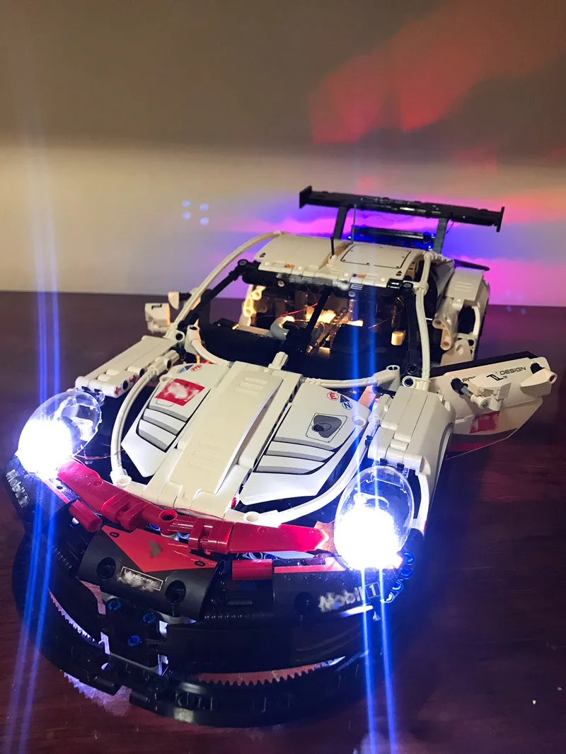 

NEW remote control 9II rRSR DIY LED Light Set For Compatible IEGOset 42096 20097 technic MOC race Car Building Blocks Toys Gifts
