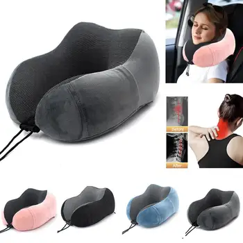 

U Shaped Memory Foam Neck Pillows Soft Slow Rebound Space Cervical Healthcare Bedding Drop Shipping Travel Pillow Headrest Soft