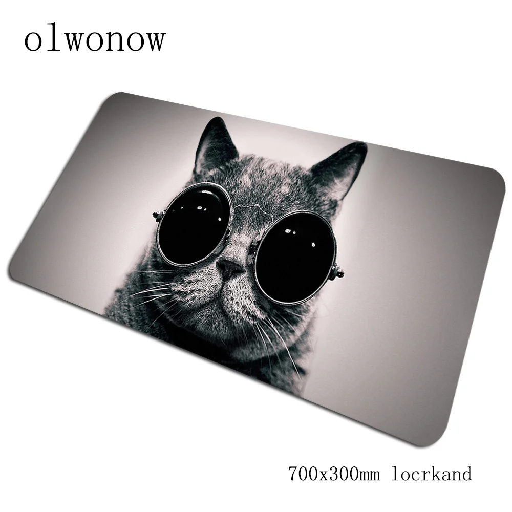 Кошек коврики для мыши 70x30 см тигр коврик для мышь Notbook коврик для компьютерной подарок Леопард игровой коврик для игровой мыши Клавиатура коврик для мыши