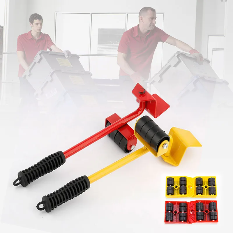 

High Quality 5pcs Heavy Object Mover Set Portable Move Handling Tool for Furnitures Fish Tank NCM99