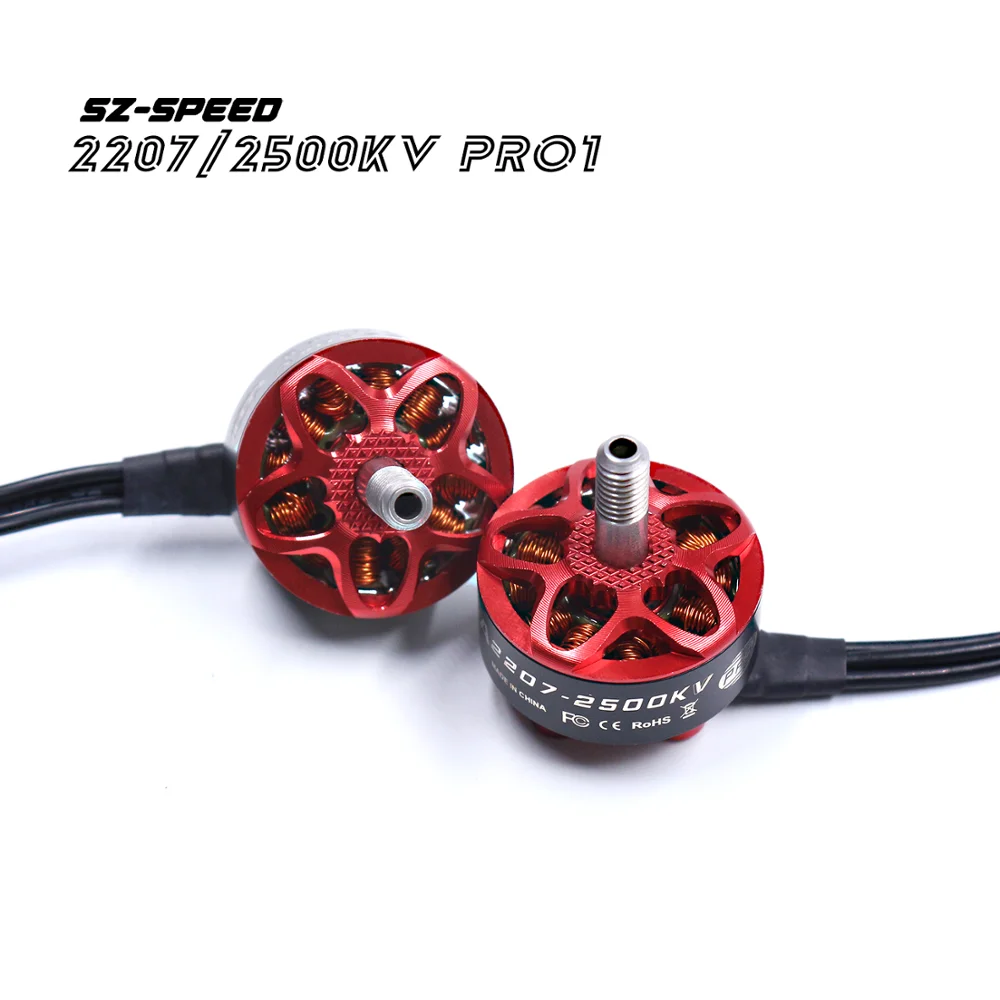 1/4/5PCS SZ-PEED 2207 1900KV 6S /2500KV 4S Brushless Motor for FPV RC Multicopter Racing Drone Parts |