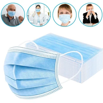

24h Fast Shipping Anti-Virsus 3 Layer Mask protection Masks Disposable Face Masks Elastic Ear Loop Disposable Filter Safety Mask