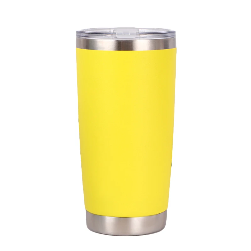 20 унций с порошковым покрытием стакан mug18/8 из нержавеющей стали Наружная портативная чашка с двойными стенками дорожная кружка вакуумная термоизолированная кофейная чашка