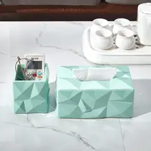 

Tissue Box Cover Modern Melamine Reusable Water-proof Tissue Container for Bedroom Napkin Box Tissue Box
