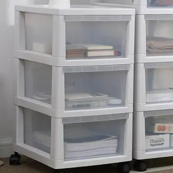 

Simple Wardrobe Drawer Receiver Receiver Receiver Box Household Multilayer Thickened Plastic Belt Wheel Storage Shelf