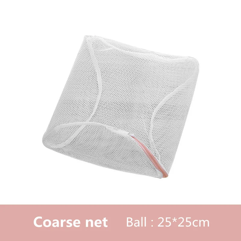 Pink Zippered Laundry Bag for Underwear Bra Wash Basket Polyester Mesh Laundry Kits