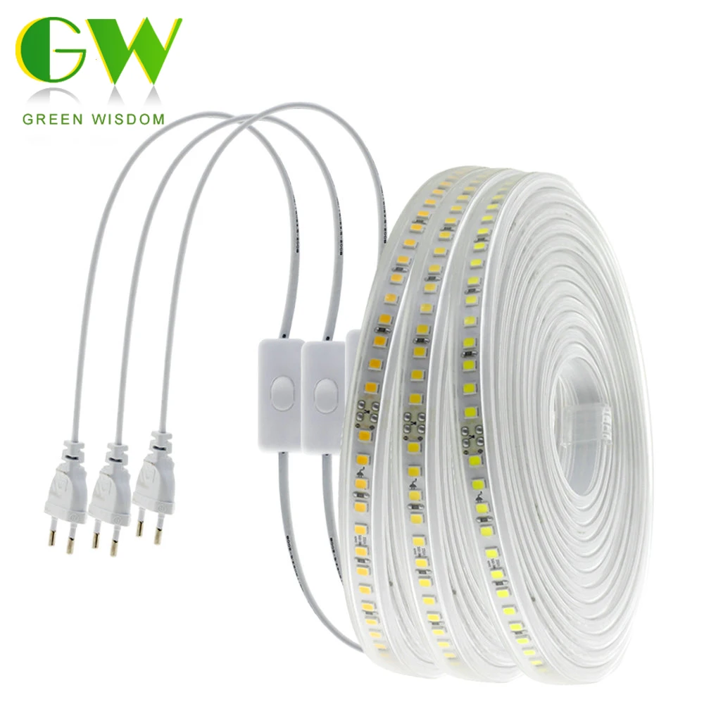 

High Quality LED Strip 220V New 4040 Chip Super Brightness Flexible Diode Tape 120LEDs/m High Safety Waterproof LED Strip Light