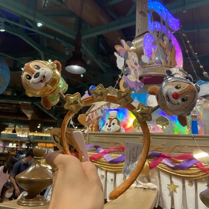 Повязка на голову Shanghai Disney Space Meng Chip ⟚le детская мягкая кукла повязка подарки |