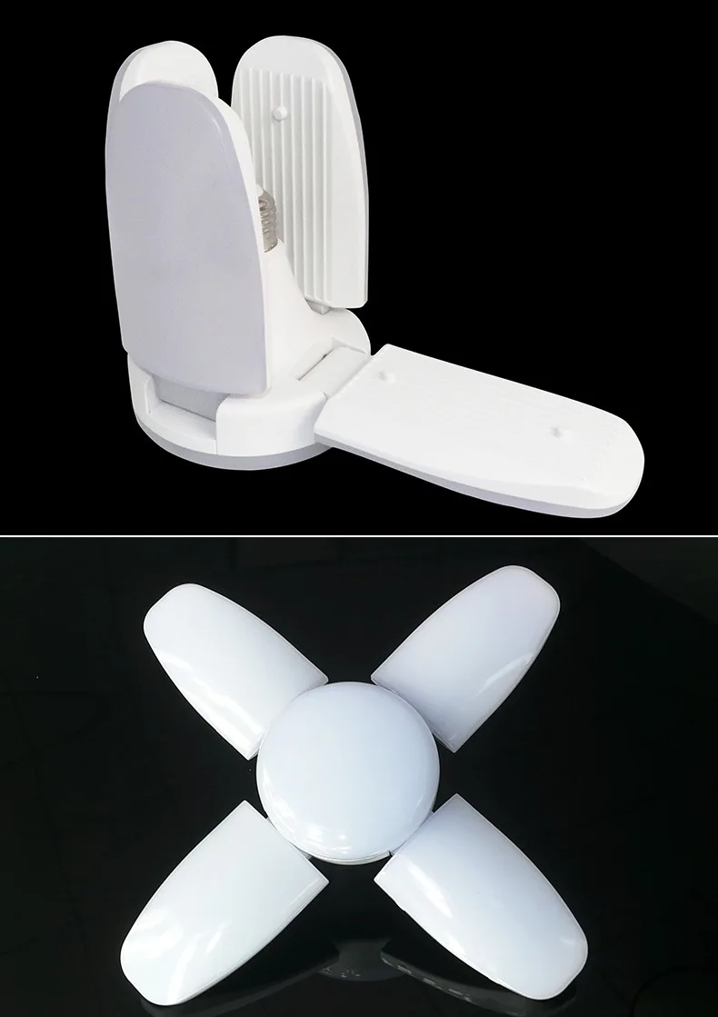 60W 36W E27 B22 светодиодный лампы SMD2835 супер яркий Складной вентилятор угол лезвия