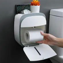

Wall Mounted Toilet Paper Holder Waterproof Tray Roll Tube for Toilet Paper Storage Box Tray Tissue Box Shelf Bathroom Product