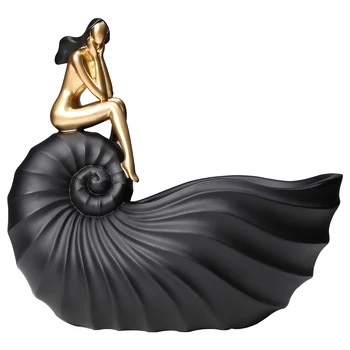 

Conch Girl Desktop Jewelry Cosmetic Storage Box Decoration Creative Debris Sorting Box Household Small Storage Box