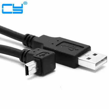 

200pcs USB 2.0 A Male to Mini USB B Male Up Angled 90 degree Cable 0.5m/50cm Free Shipping By FedEx UPS DHL
