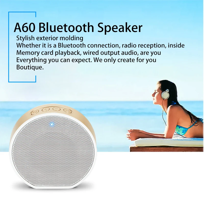 Деревянный Bluetooth динамик портативный мини-сабвуфер аудио подарок стерео беспроводной громкоговоритель звук система Поддержка TF AUX USB A60