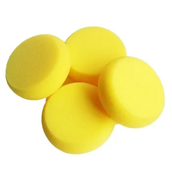 

20Pcs DIY Graffiti Art Painting Sponge Brush Round Sponges Brush Set Kids Painting Tools Stippler(Yellow)