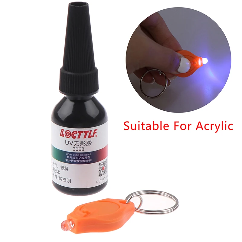 

10ML 5 Second UV Glue Curing Adhesive Transparent Crystal Glass Repair Liquid Glue Crafts Clear Adhesive for DIY Jewelry Mold~