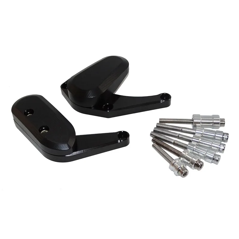 Black Waase для Suzuki GSXR 1000 GSXR1000 K9 2009 2010 2011 2012 2013 от поломок двигателя тормозные колодки рамки ползунки протектор - Цвет: Black