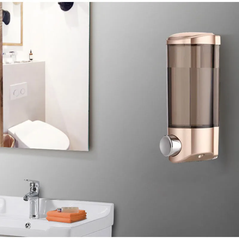 400ml Liquid Soap Dispenser Wall Shampoo Dispensers Hand For Sink Bathroom Washroom Hotel Shower Bath