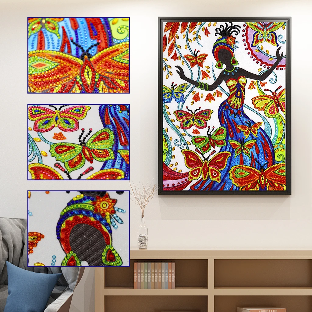

"Flowers & Beauty" Special Shaped Drill 5D DIY Diamond Painting Embroidery Cross Stitch 5D Home Decoration Beautiful Picture