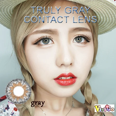 

Big Eyes Contacts Colored Glasses Lenses For Women Eye Cosmetic Make Up Tool Truly Gray линз для глаз
