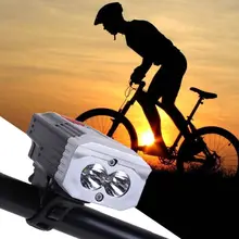 Передний велосипедный светильник с будильником, 3 режима, 250 люмен, USB лампа для велосипеда, Ночная езда 425C
