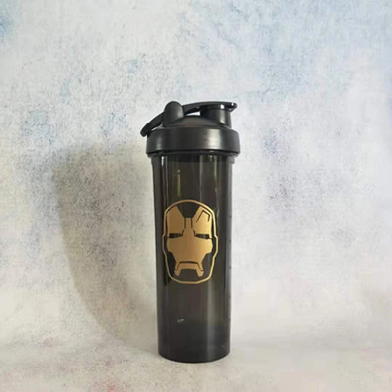 High-quanlity Shaker Bottle Sports Whey Protein Powder Mixing Bottle Leak Proof Fitness Water Bottle for Gym BPA Free - Цвет: D