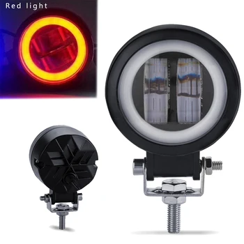 

Universal 6000K LED Motorcycle 3-Inch 20W Round Aluminum Work Light Bar Off-road SUV Bicycles Ship Driving Spotlight Red