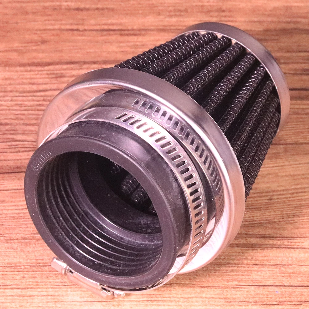1Pc New Stainless Steel  Mushroom Head Filter Motorcycle Chopper ATV Scooter Cone Air Cleaner Intake Filter 38 48 52mm (8)