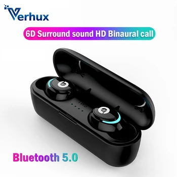 

New Bluetooth 5.0 Wireless Earphone TWS In-Ear Handsfree Earphones In-Ear Sport Earbuds Headset For Phone With Mic PK HBQ i7s