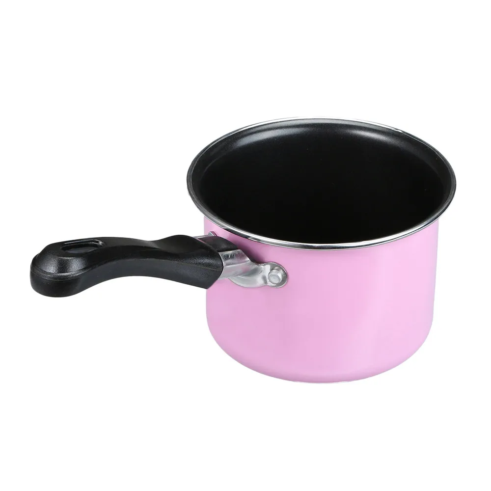 Pink Нержавеющая сталь, домашние кухонные портативные практичные кухонные инструменты, посуда, мини-горшок для горячего молока, антипригарный суповый горшок# YL10 - Цвет: Pink