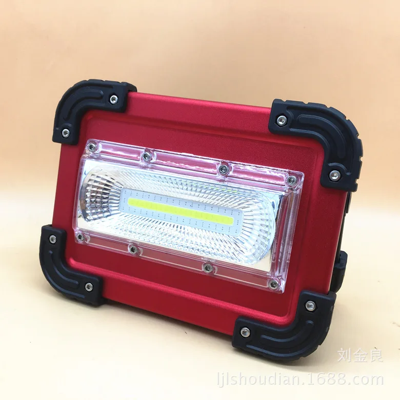 

30 w cob Camping Light LED Floodlight Glare Spotlight Work Miner's Lamp usb samsung Warning Light