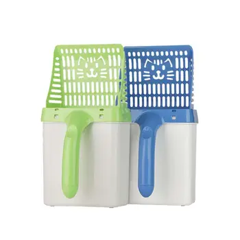 

Cat Litter Scoop Detachable Deep Shovel Holder Rubbish Box Pet Cleaning Tool E5BB