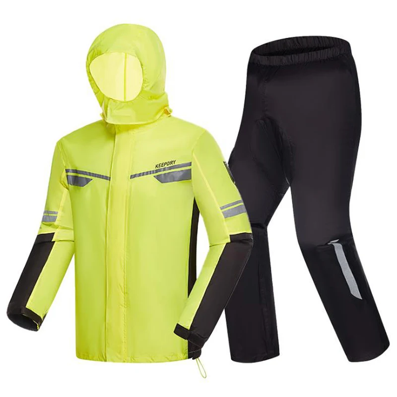 Motorcycle Raincoat Suit Men Outdoor Rainwear Women Waterproof Jumpsuit Ultrathin Rain coat Cycling Hiking Protect Gear 002