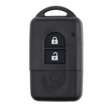 Chave remota inteligente escudo fob substituir para nissan micra qashqai juke casos quebrados de alta qualidade com 2 botões de borracha macia chave capa