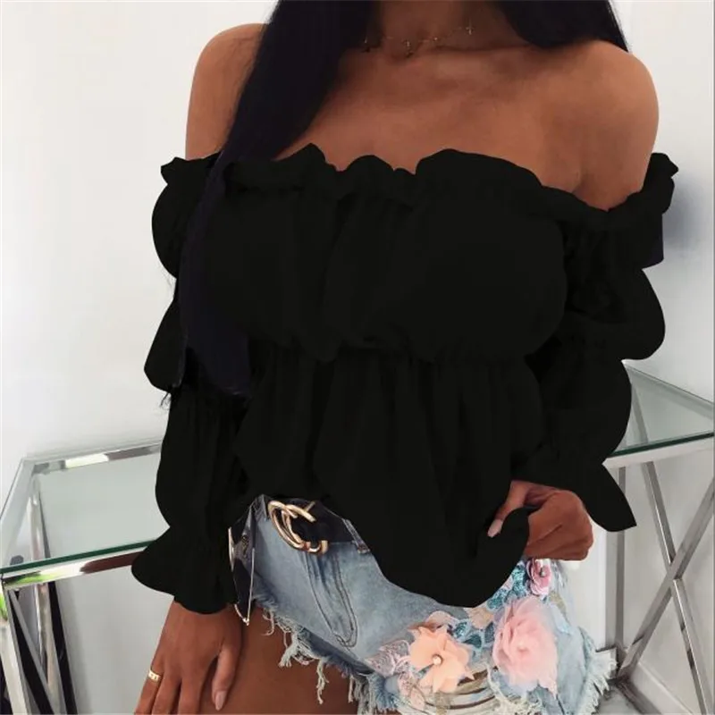 pleated cold shoulder top