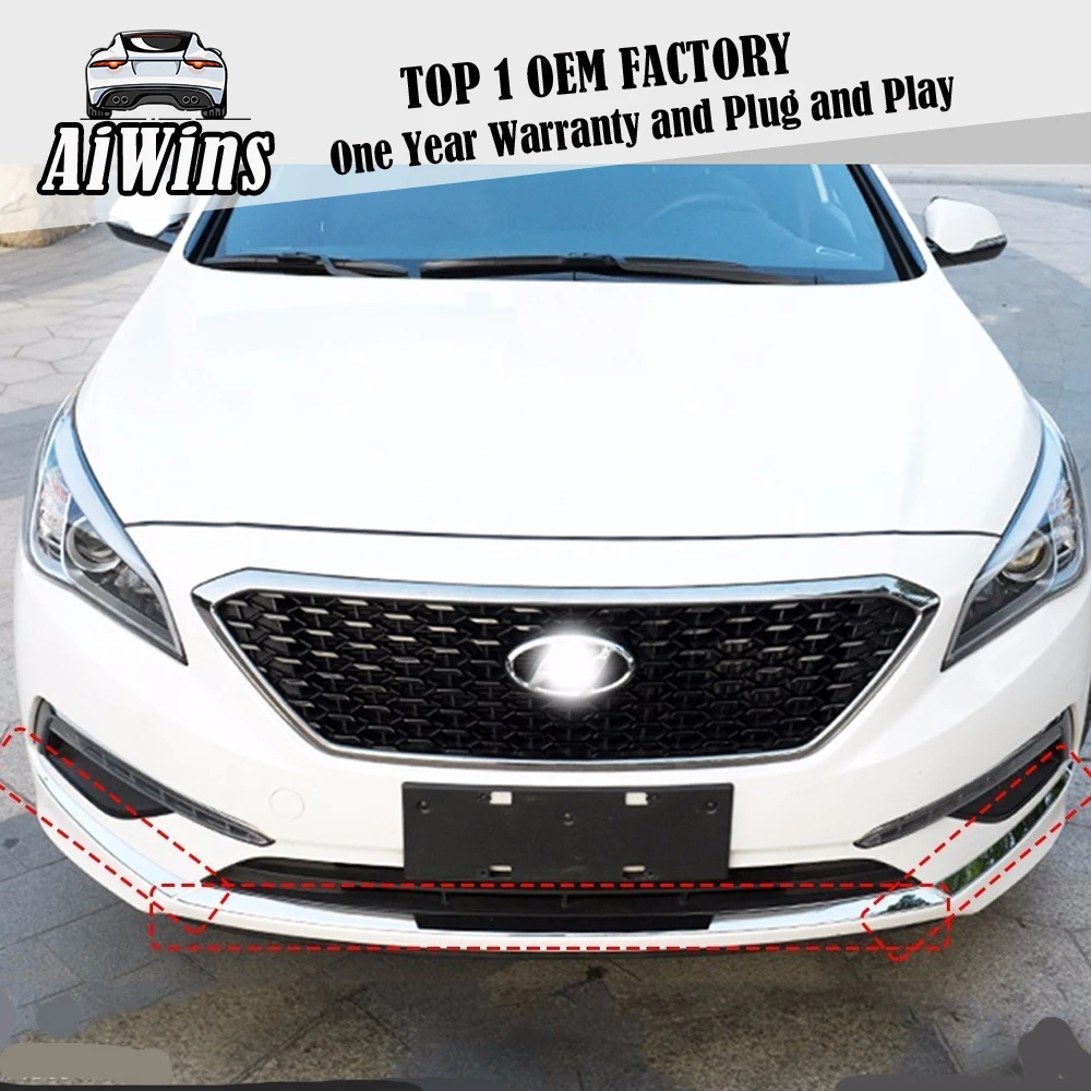 Аксессуары Aiwins подходят для 2015 HYUNDAI SONATA LF 9th хромированная крышка переднего и