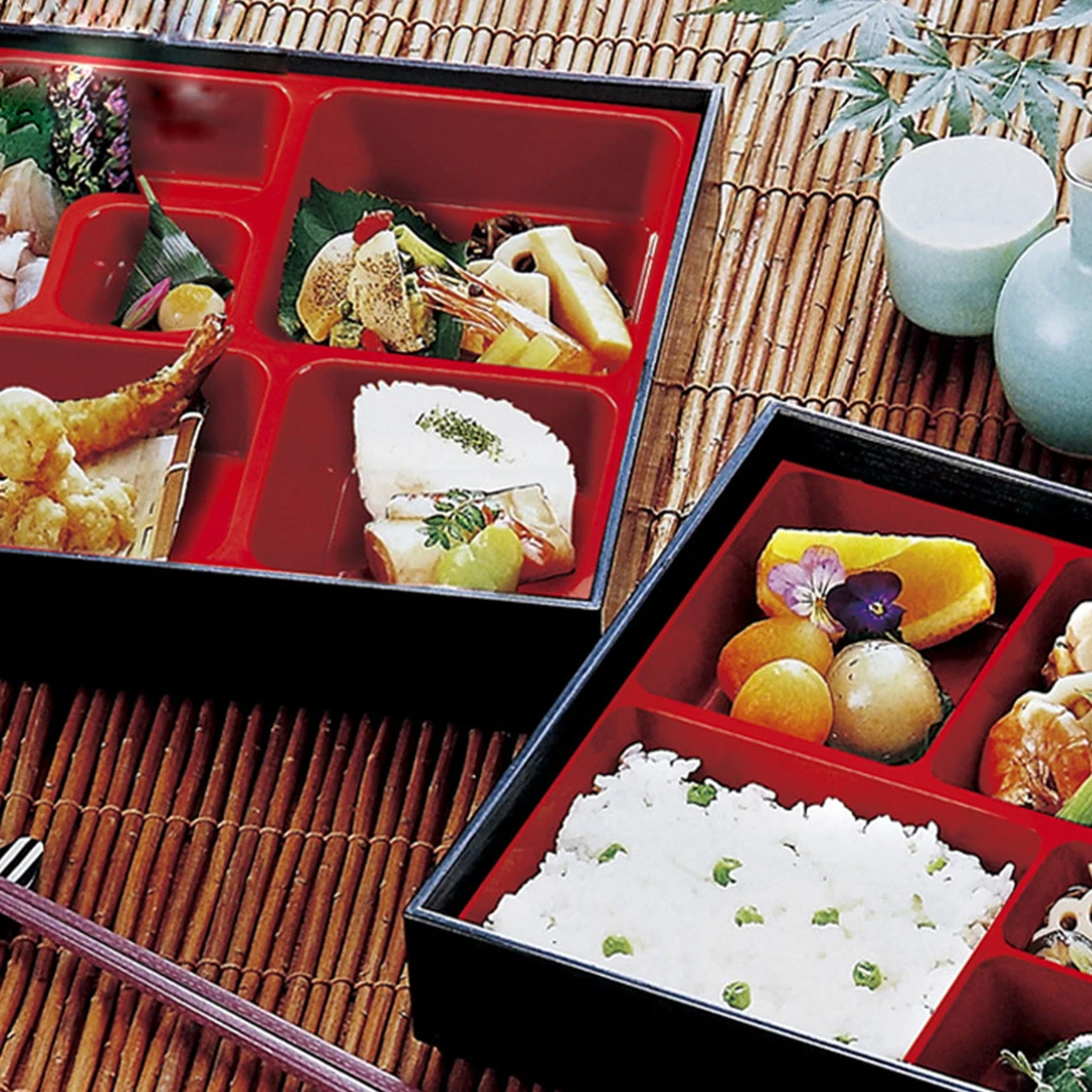 Bento Суши ABS Пикник портативный фрукты легко чистить Ланч-бокс контейнер для хранения еды японский стиль офис мульти отсек