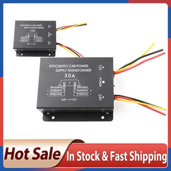 

Voltage Converter 15A/30A Output High To Low Inverter 24V To 12V Converter Car Truck Power Supply Step-Down Transformer Inverter