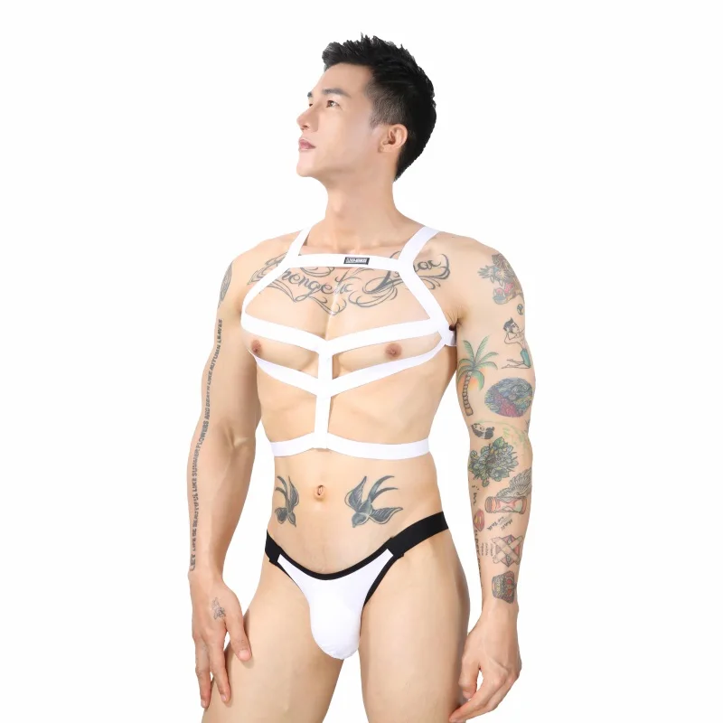 CLEVER-MENMODE Sexy Body Harness Elastic Bondage Set Underwear Men Chest Shoulder Costume Fetish Lingerie Strap Thong Hombre Stage Wear -Zentai shop online He2c74b99cb4148b794d0bbadbd45f594Z.jpg