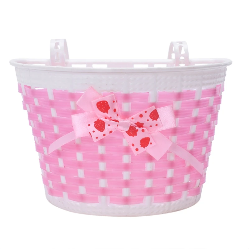 Flash Deal Children Bicycle Basket mit Bow On Belly Pink 0