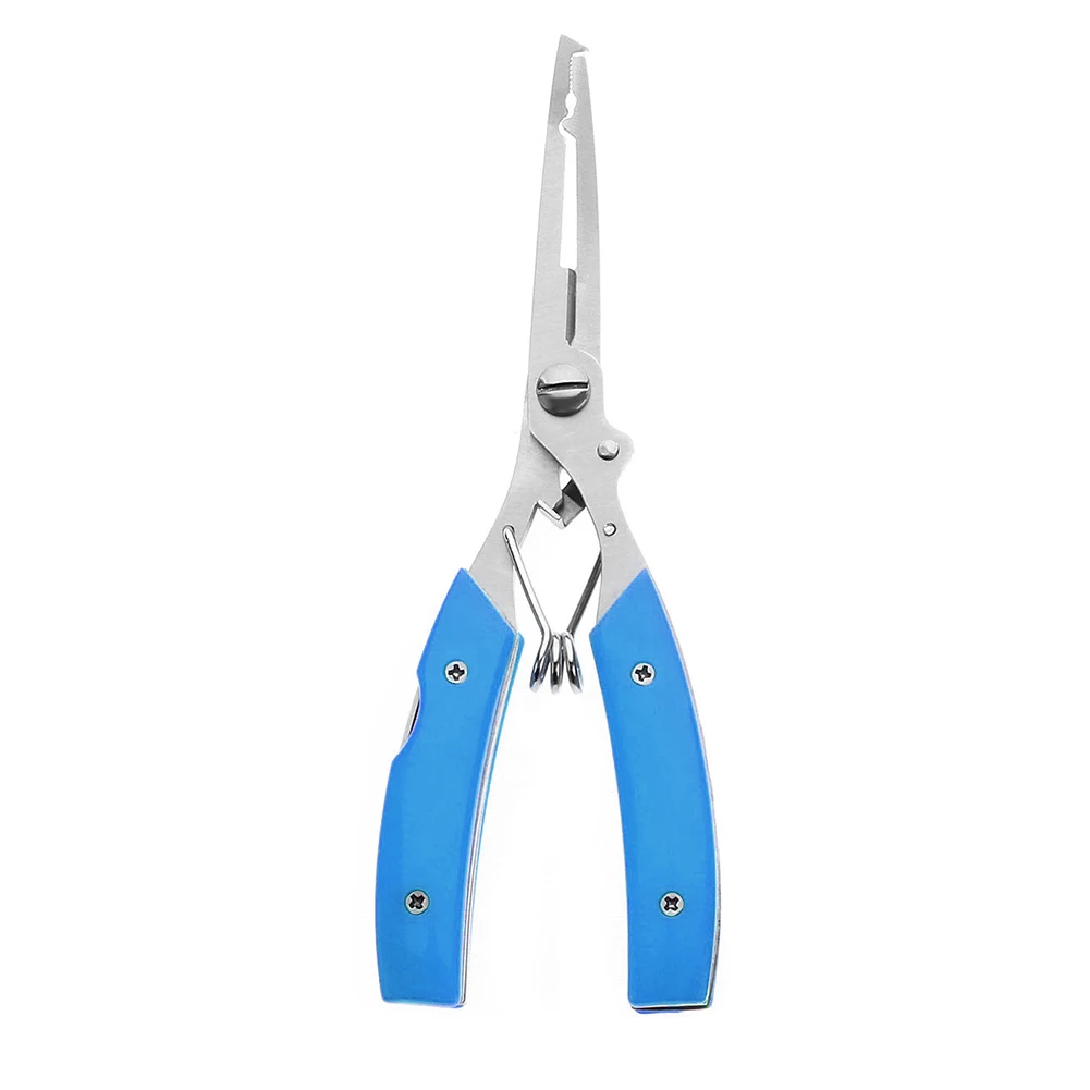 

Practical Professional Portable Fishing Pliers Line Cutter Stainless Steel Hook Remover Bent Nose Lightweight Multifunctional