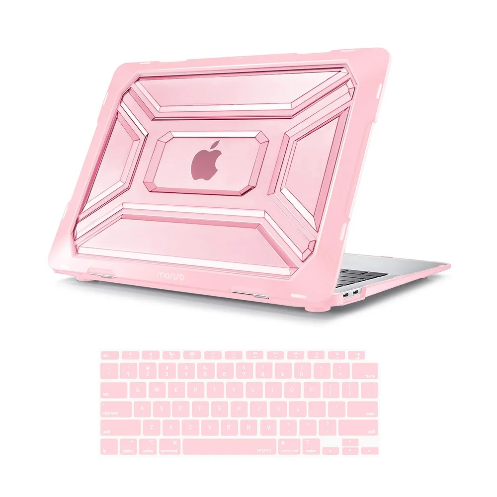 mosiso caso do portátil para macbook air pro escudo duro com tpu amortecedor teclado capa