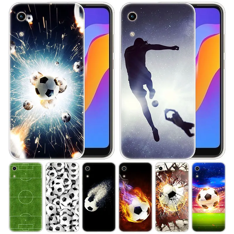 Роскошный силиконовый чехол для футбола huawei Honor 9X 8A 7A 20 Pro 7X8X7 S 8S 8 9 10 Lite View 20i 10i Play