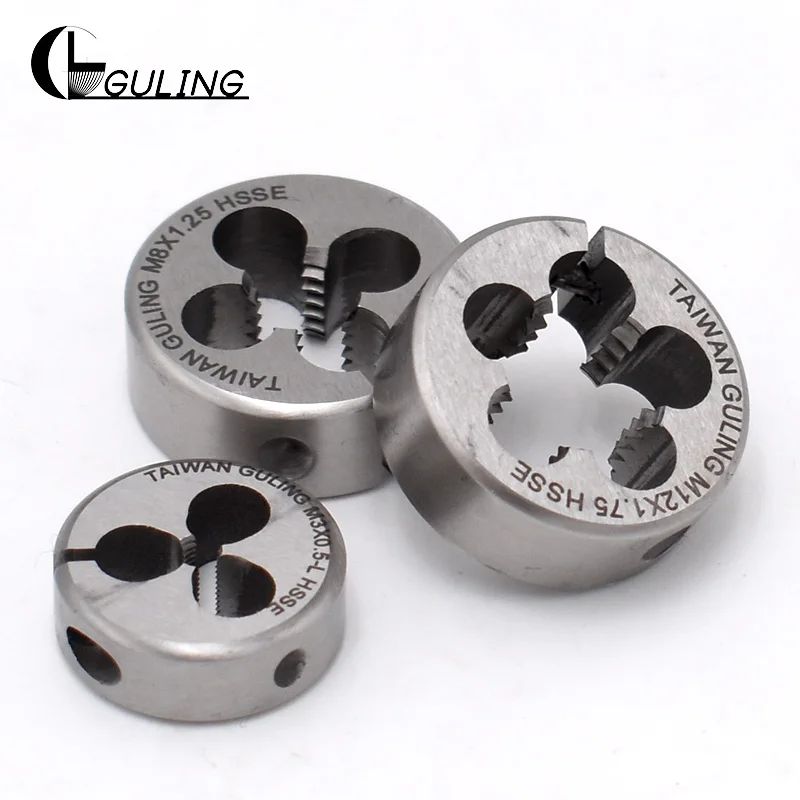 13/16" Diameter M1.6 x 0.35 Split HSS Circular Die from UK Std Thread 13/16" Diameter M1.6 x 0.35 Split HSS Circular Die from UK Std Thread
