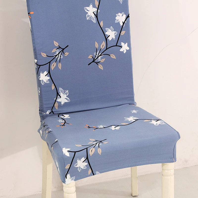 Style-13 Новинка, эластичный чехол на стулья для рождественского банкета, вечерние чехлы на стулья для столовой, с рождественским рисунком - Color: Style-13