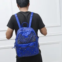 Женская сумка рюкзак стиль сумка для камеры Сумка inflooring liu bang стиль заклепки Промытые кожаные женские сумки производство