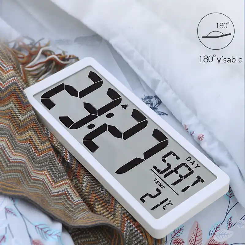 Txl Extra Large Vision Digital Wall Clock Jumbo Alarm Clock 13 8 Lcd Display Alarm Calendar Indoor Temperature Battery Powered Digital Alarm Clock Alarm Clockclock 13 Aliexpress